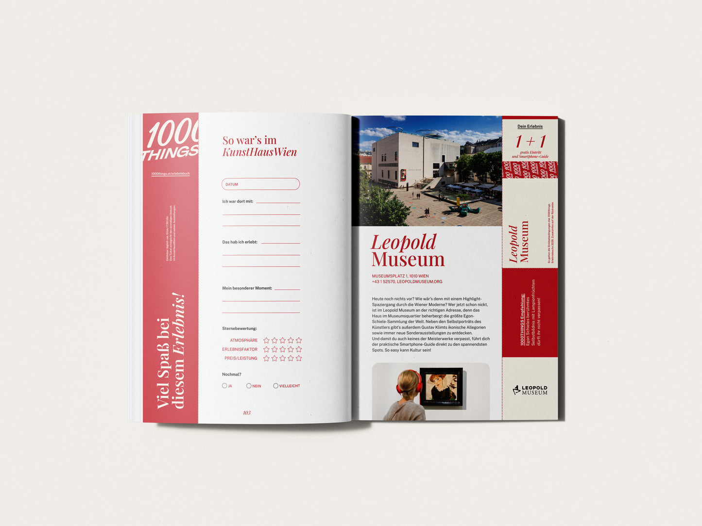 Das 1000things Erlebnisbuch: Wien 2026