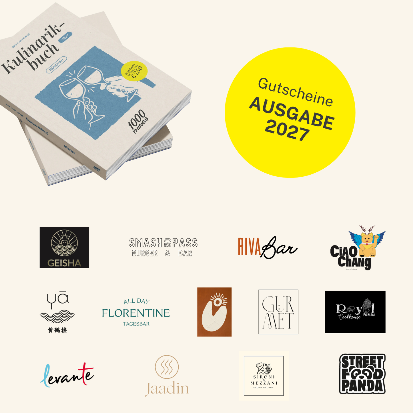 Das 1000things Kulinarikbuch: München 2027