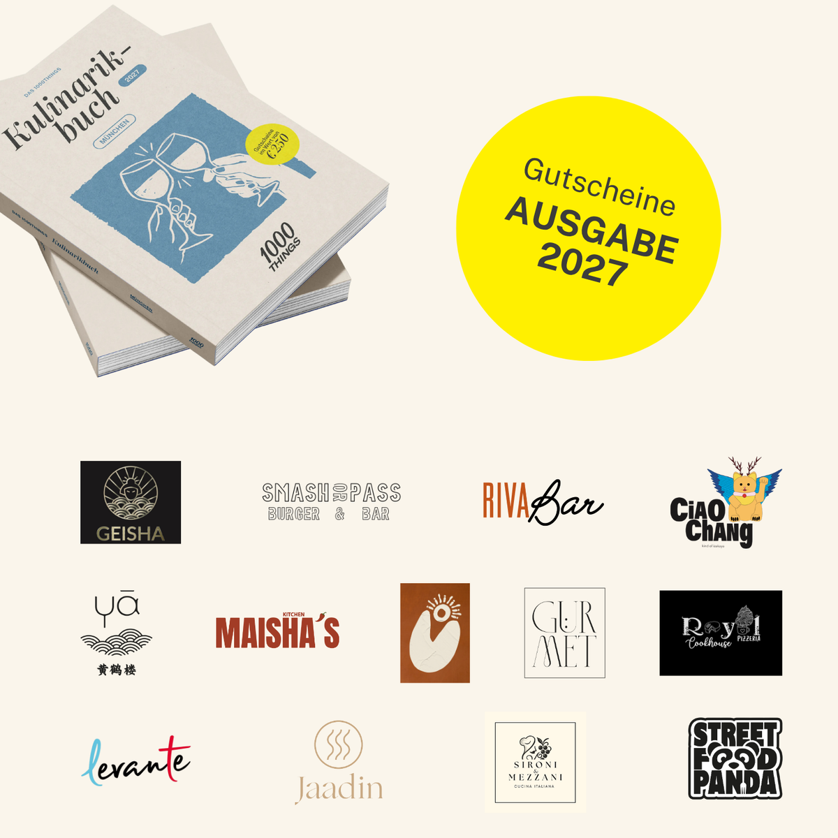 Das 1000things Kulinarikbuch: München 2027