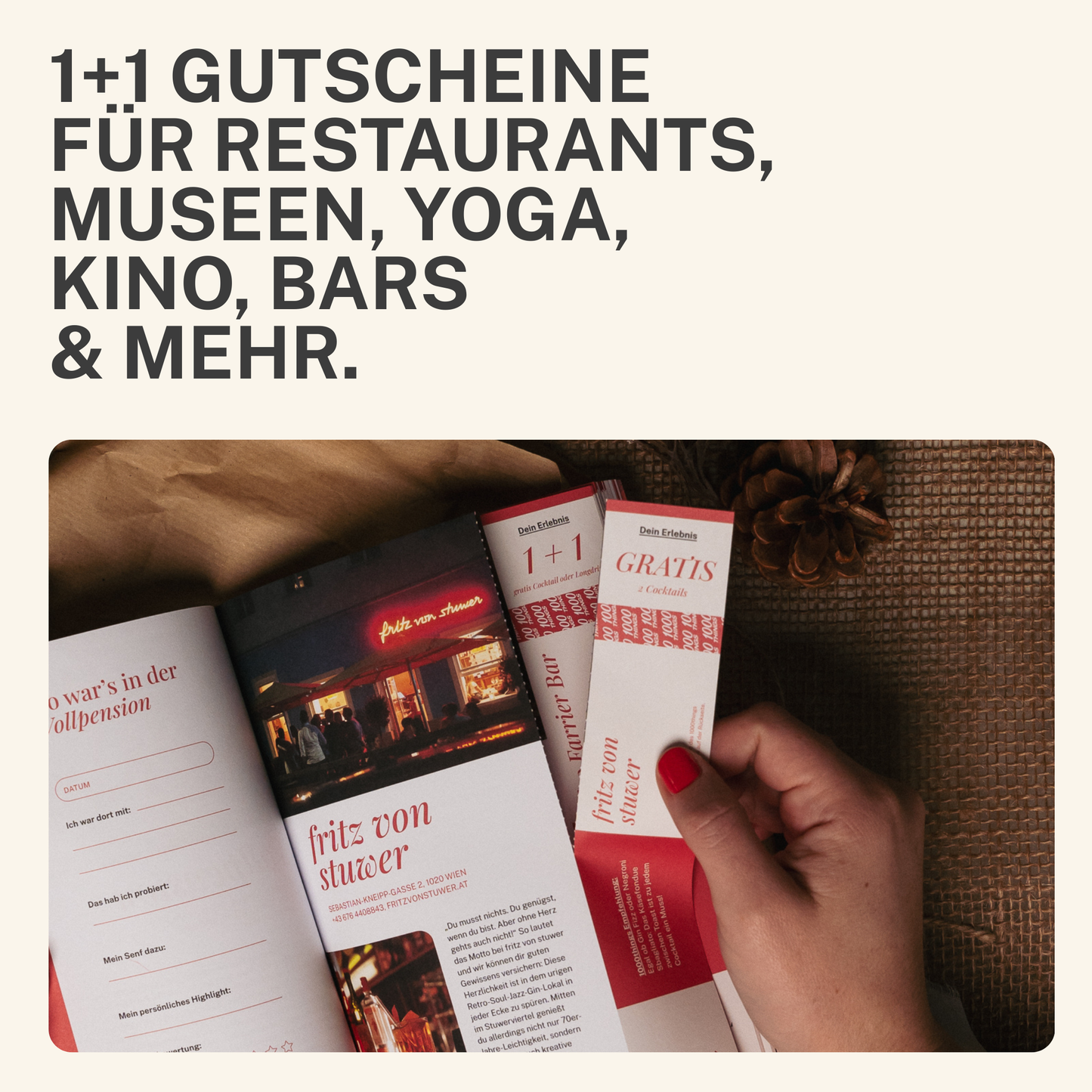 Das 1000things Erlebnisbuch: Wien 2026