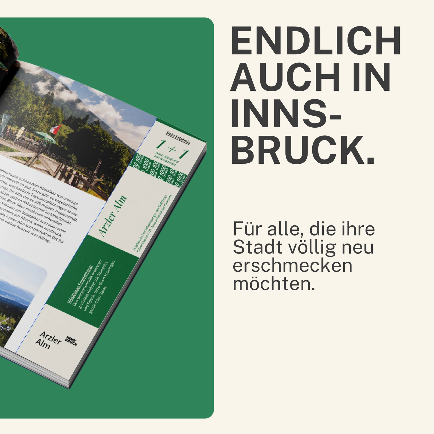 Das 1000things Kulinarikbuch: Innsbruck 2027