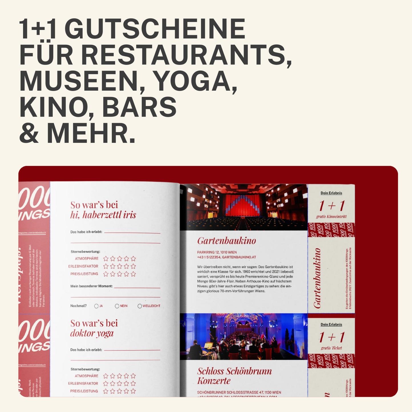 Das 1000things Erlebnisbuch: Wien 2027