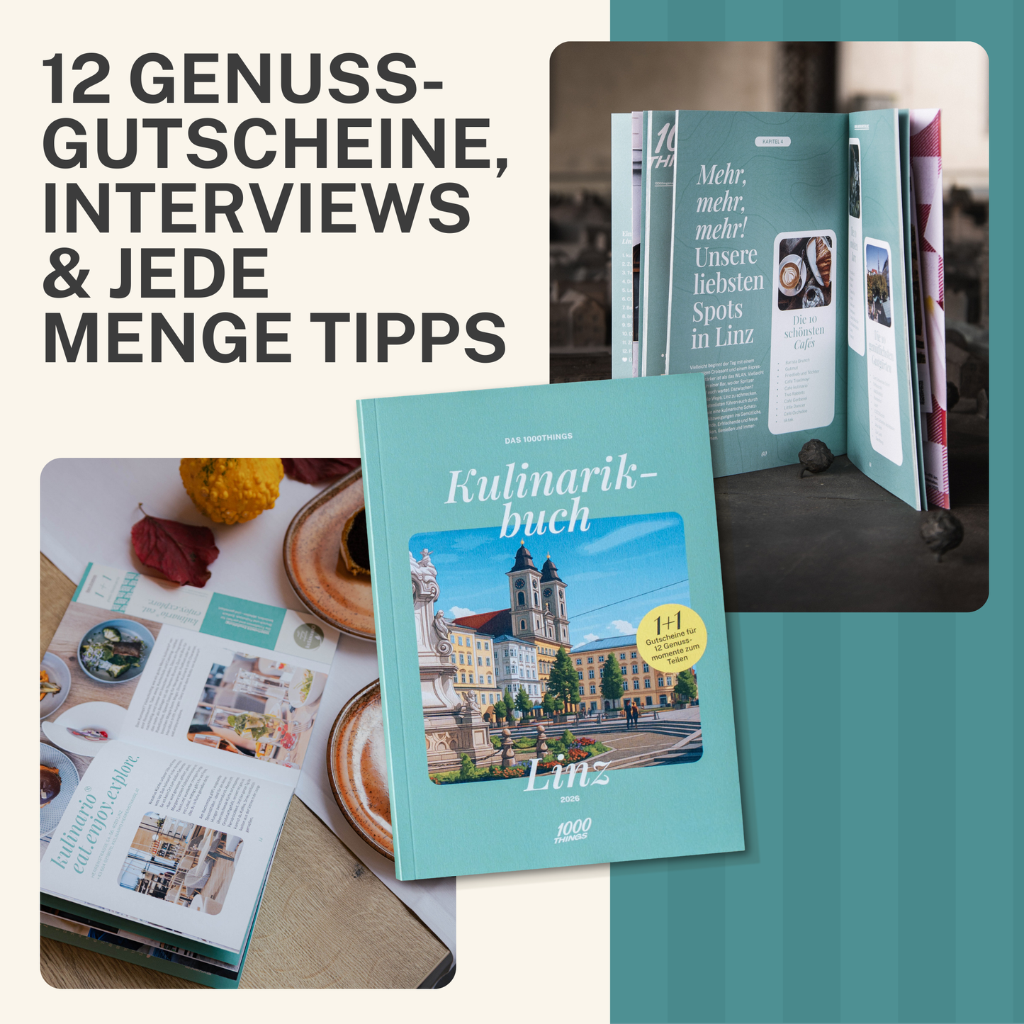 Das 1000things Kulinarikbuch: Linz 2026