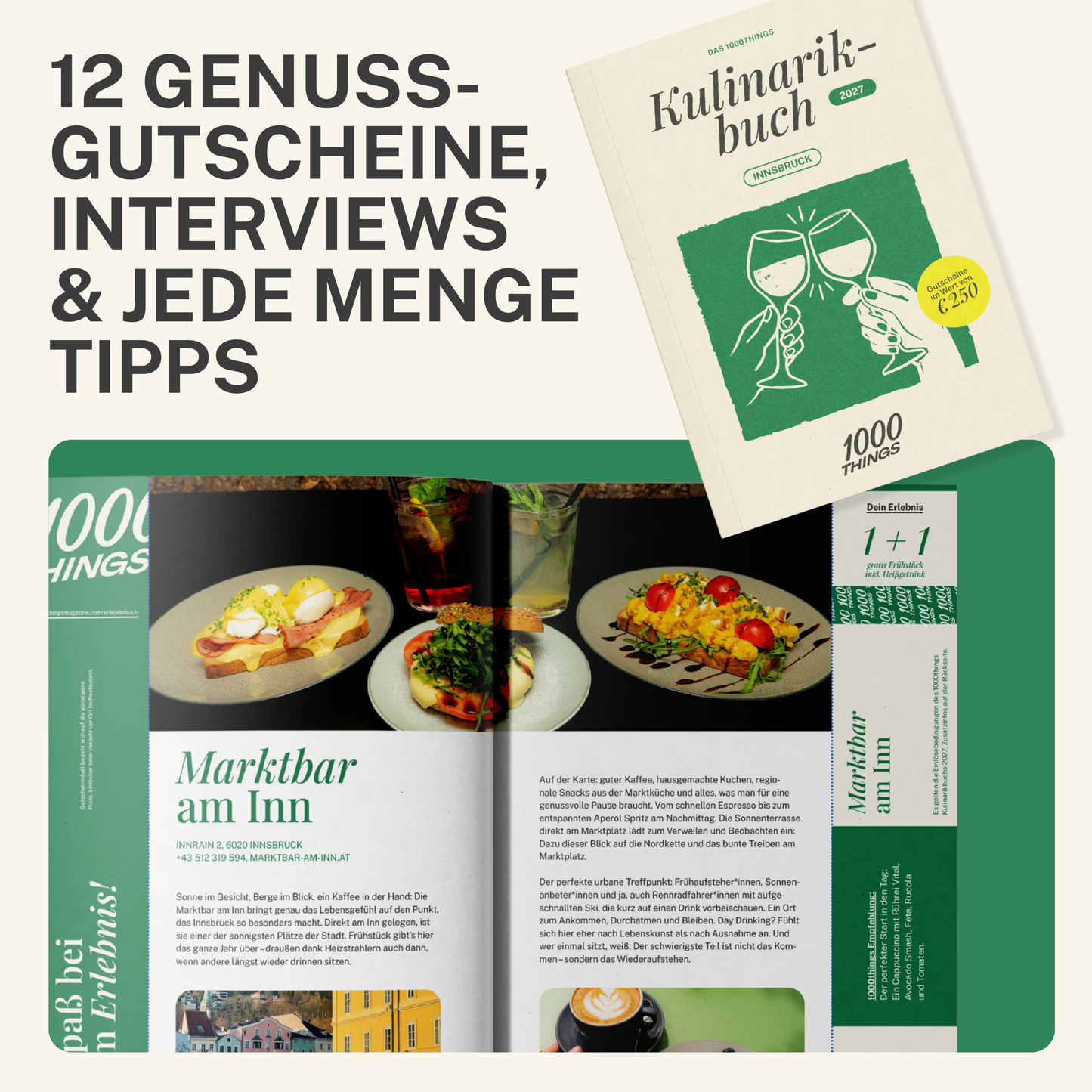 Das 1000things Kulinarikbuch: Innsbruck 2027