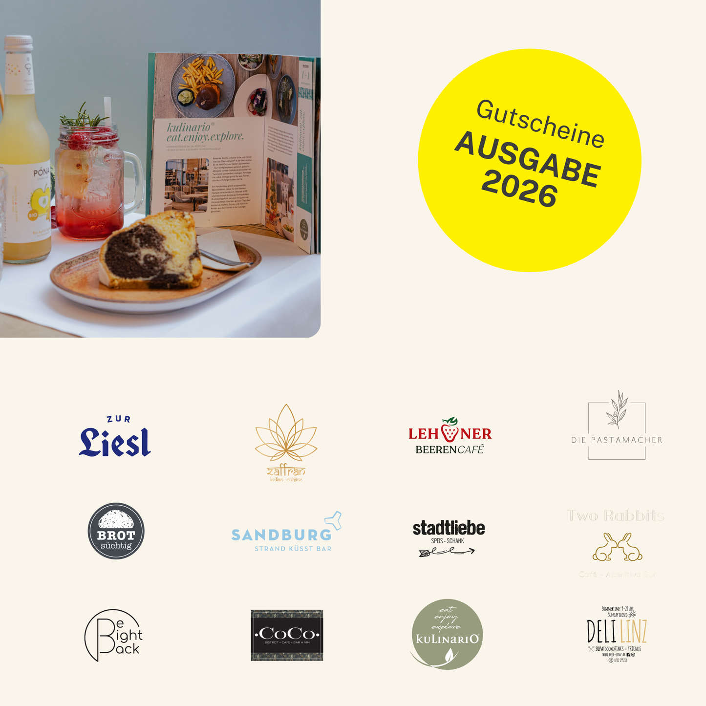 Das 1000things Kulinarikbuch: Linz 2026