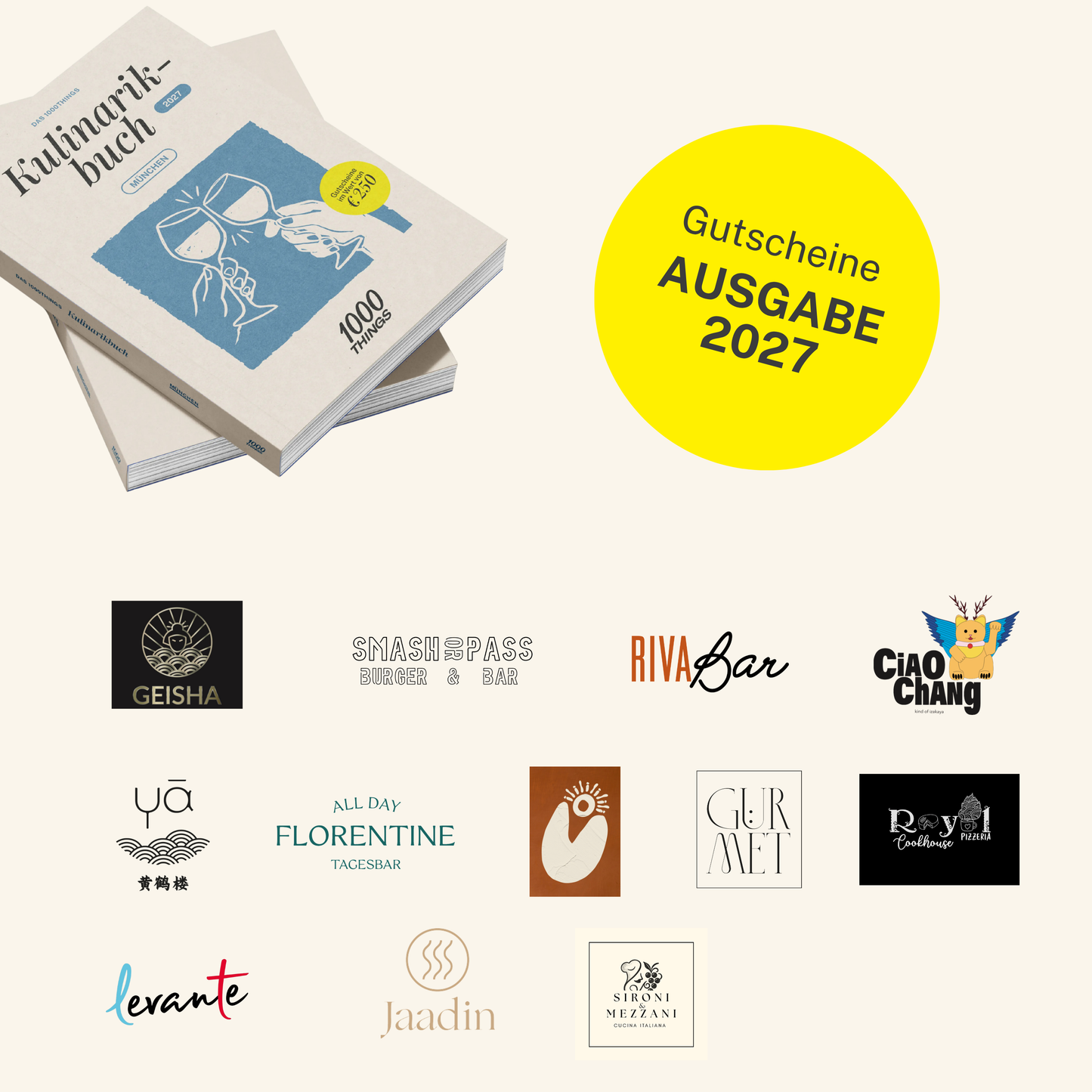 Das 1000things Kulinarikbuch: München 2027