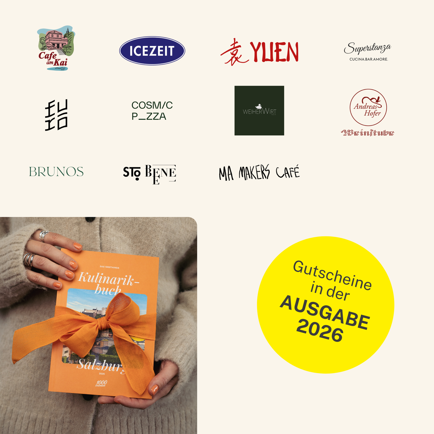 Das 1000things Kulinarikbuch: Salzburg 2026