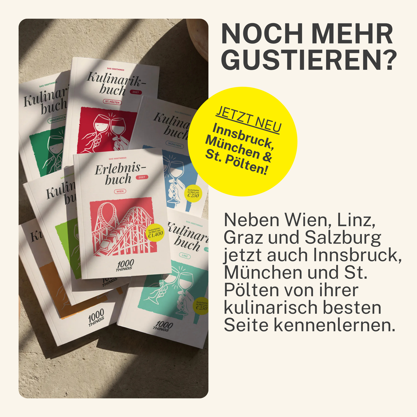 Das 1000things Kulinarikbuch: München 2027
