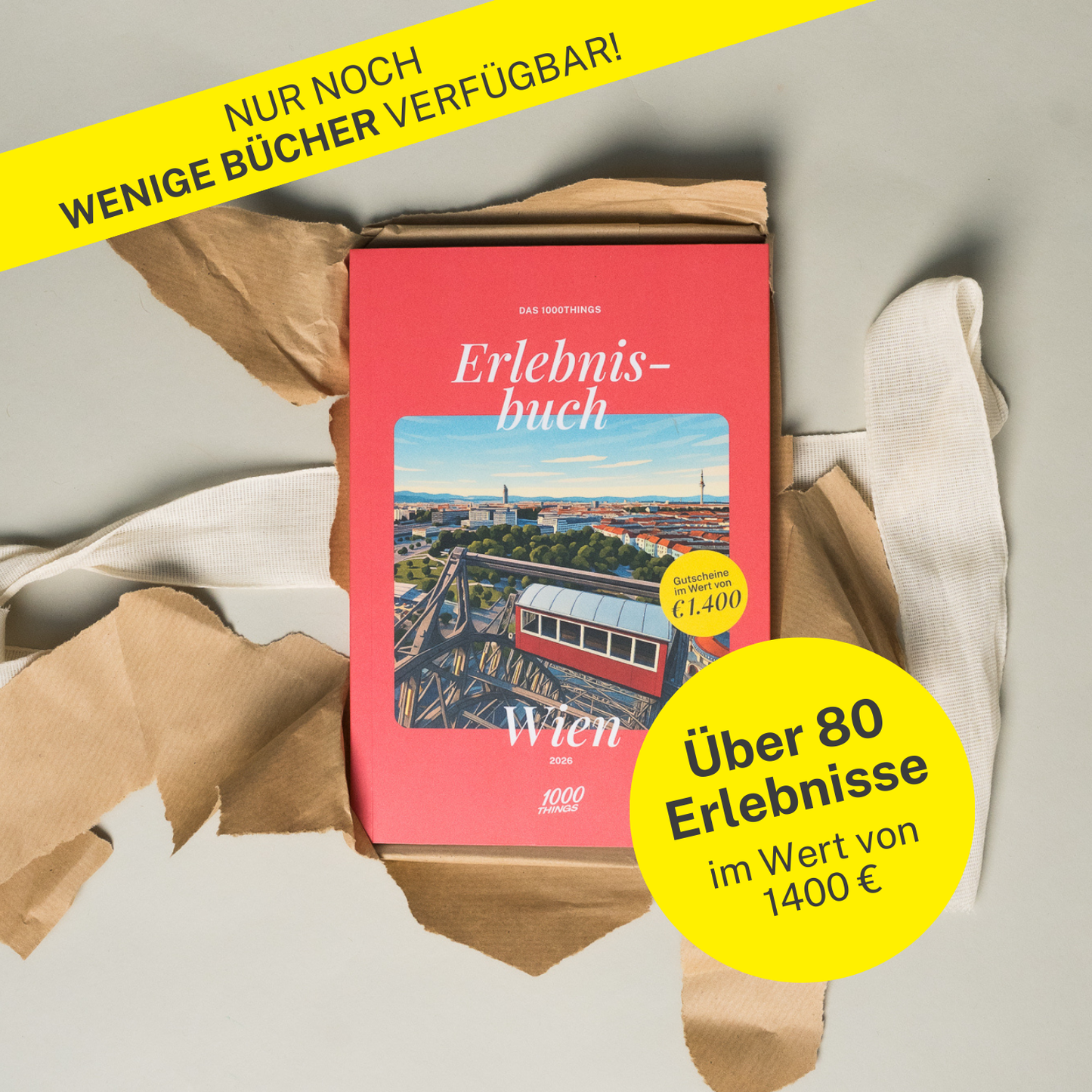 Das 1000things Erlebnisbuch: Wien 2026
