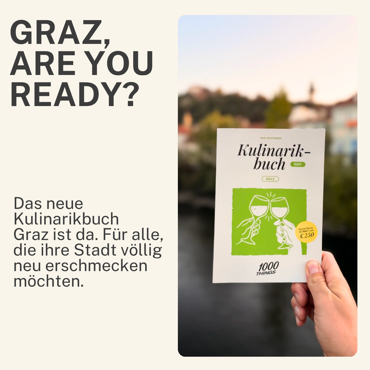 Das 1000things Kulinarikbuch: Graz 2027