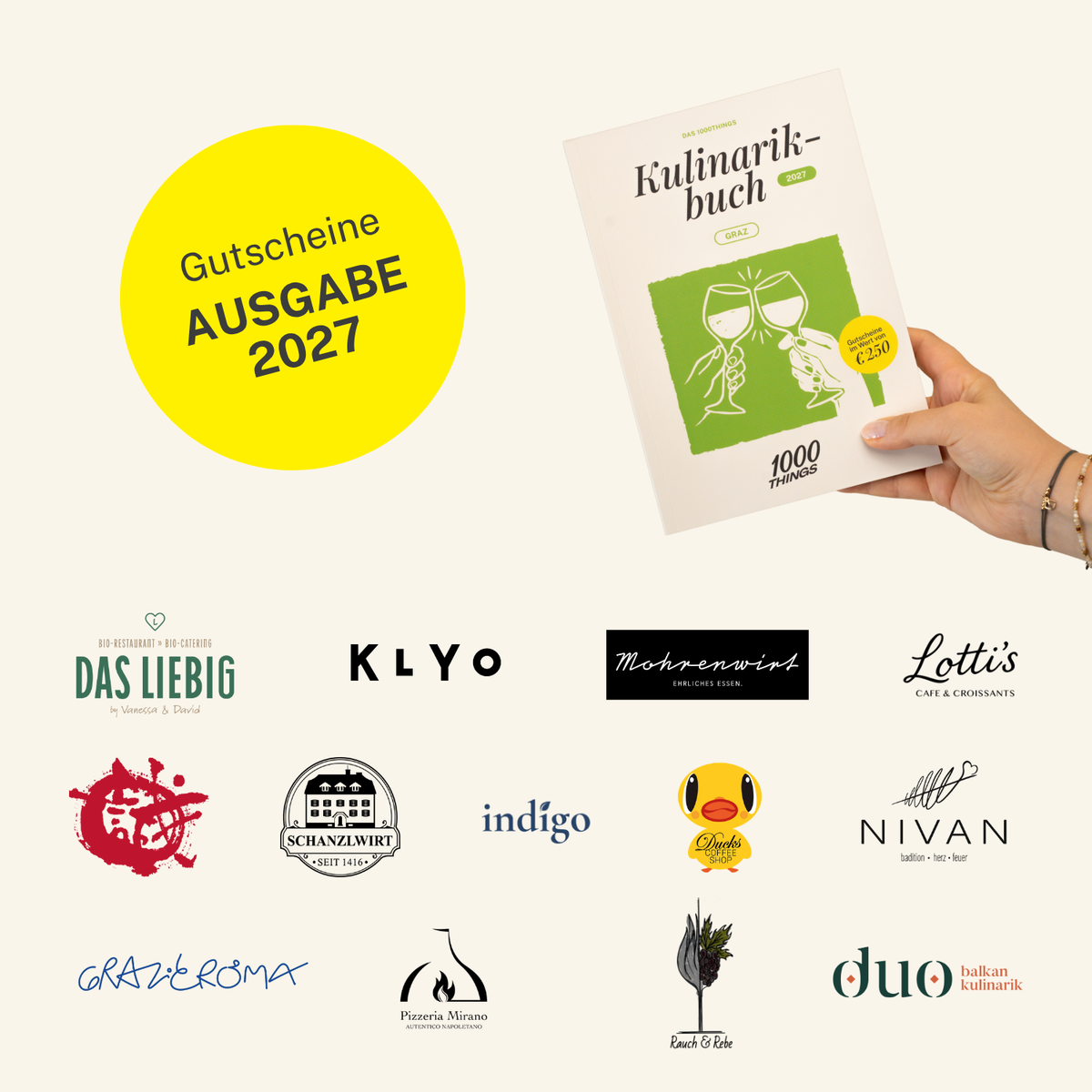 Das 1000things Kulinarikbuch: Graz 2027