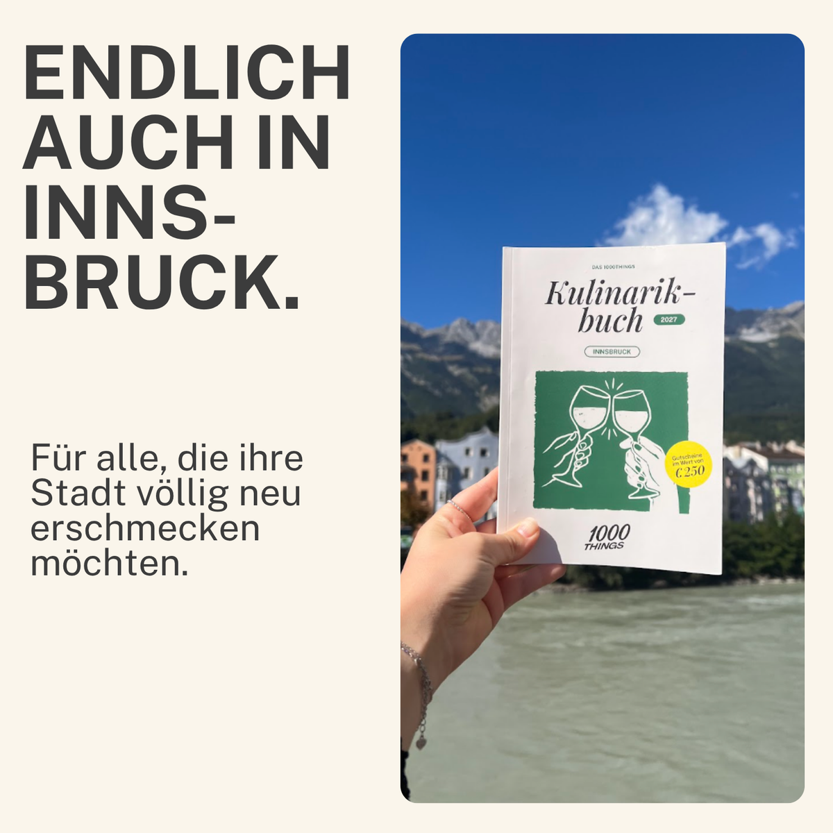 Das 1000things Kulinarikbuch: Innsbruck 2027