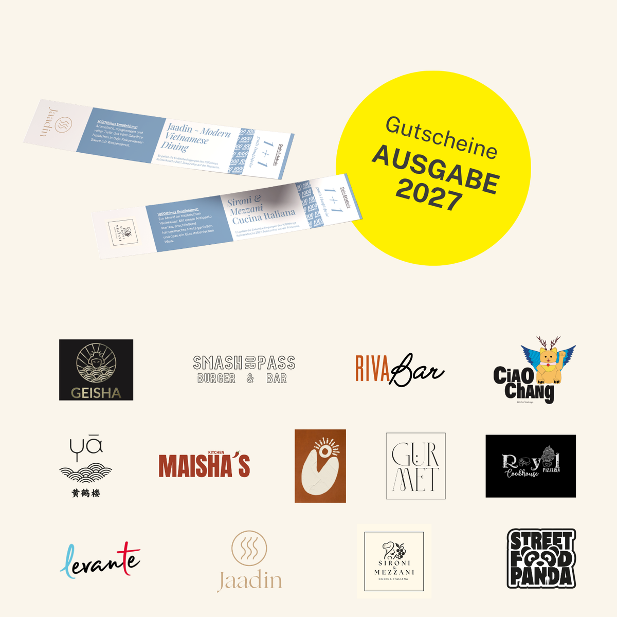 Das 1000things Kulinarikbuch: München 2027