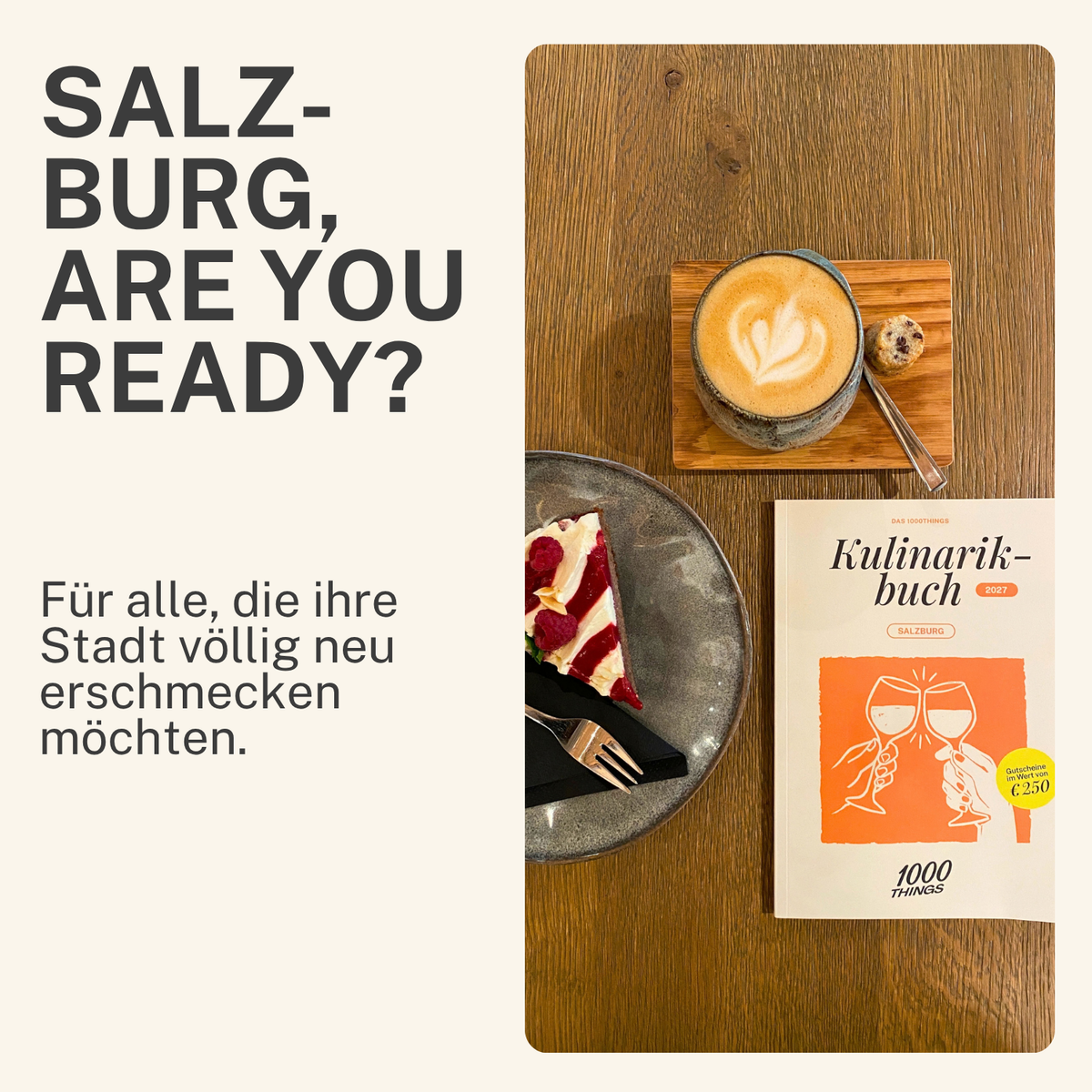 Das 1000things Kulinarikbuch: Salzburg 2027