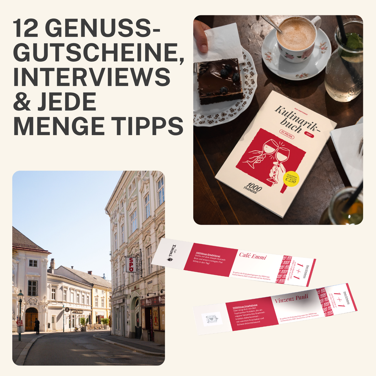 Das 1000things Kulinarikbuch: St. Pölten 2027